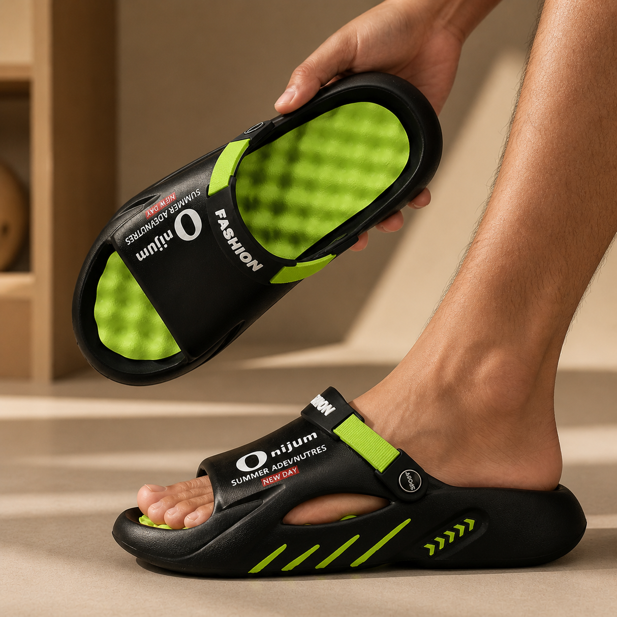 Claquette orthopédique homme confortable – Soutien & légèreté