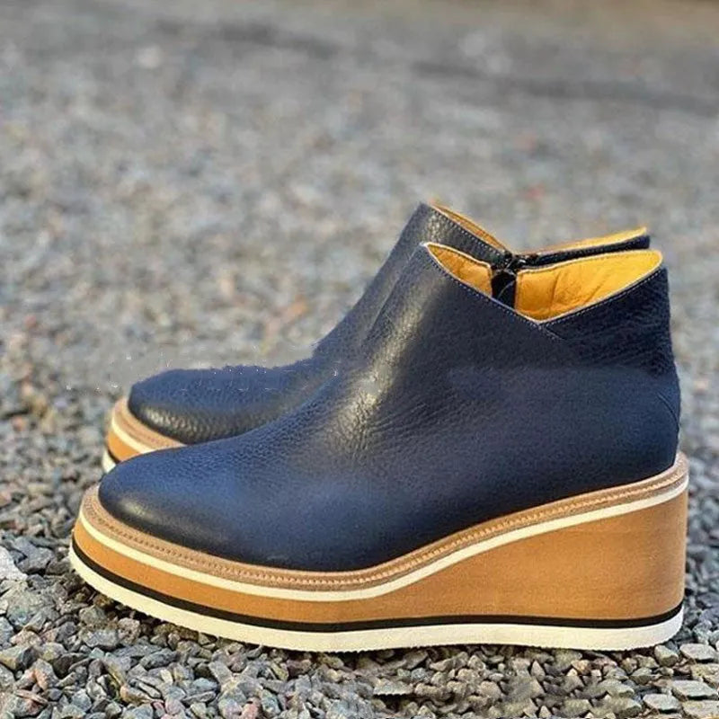LYRONA™ - Bottine compensée femme : Élégance et confort pour sublimer vos pas