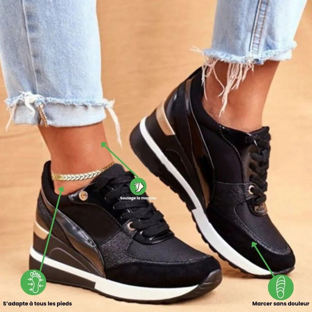ELYSSIA™ – Basket à talon femme orthopédique | Élégance moderne & confort optimal